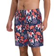 thumbnail image 2 of KLL Elephants Men's Casual Summer Beach Shorts Hawaiian Shorts with Pockets-Large, 2 of 5