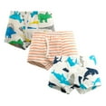 thumbnail image 2 of Splozh Potty Training Boxer Briefs for Boys Kids Toddler Baby Boys Underwear Cute Print Briefs Shorts Pants Cotton Underwear Trunks 3PCS,Khaki,3-4 Years, 2 of 4