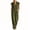 B-Olive Green, variant on TEAJOPSUU Women's Summer Jumpsuits Cap Sleeve Collared Zipper Down Elastic Waist Wide Leg Jumpsuits One Piece Overalls Casual Cotton Blend Tracksuit B-Olive Green