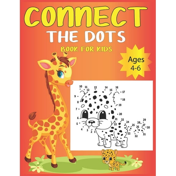 Connect The Dots Book For Kids Ages 4-6, (Paperback)