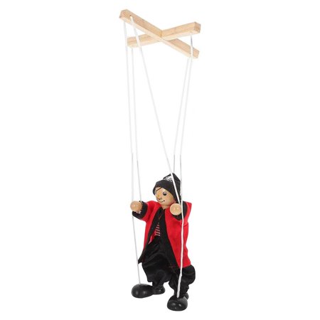 Marionette Puppets Wooden Clown Marionette Classic Pull String Puppet ...