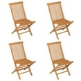 thumbnail image 5 of vidaXL 5 Piece Garden Dining Set Solid Teak Wood, 5 of 5