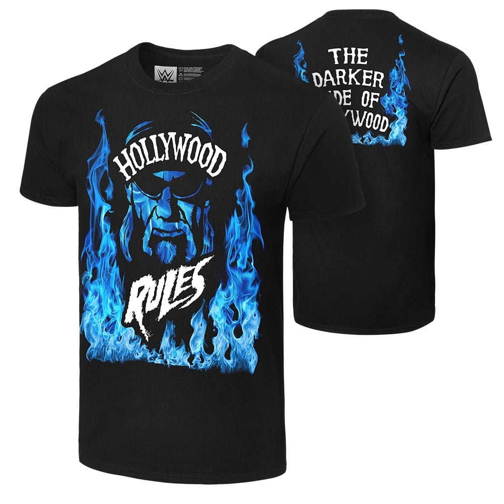 Official WWE Authentic Hulk Hogan "Hollywood Rules" TShirt Black Small
