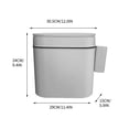 thumbnail image 3 of Household Press Open Lid Plastic Storage Box Toilet Living Room Dry And Wet Separation Garbage Bin, 3 of 9