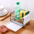 thumbnail image 5 of Jinsinto Kitchen Sponge Holder, Sink Basket, Kitchen Sink Organizer, Wall Mounted Storage Design,(black), 5 of 5