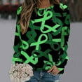 thumbnail image 1 of 50 % de Réduction sur Chandail en Molleton Surdimensionné pour Femmes 2023 Mode Décontractée Manches Longues Col Rond Imprimé Chandail en Molleton Blouse, 1 of 4