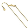 thumbnail image 2 of Auriga 14k Yellow Gold Adjustable Box Chain Necklace 30inch for Women, 2 of 4