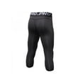 thumbnail image 2 of Men Compression Shorts 3/4 Cropped Pants Gym Clothes Base Layers Running Tights, 2 of 2