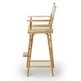 thumbnail image 2 of Telescope Casual World Famous Bar Height Director Chair, Indigo with Walnut Frame, 2 of 5