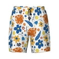 thumbnail image 4 of Lsque Mens Swim Trunks Flower Pattern - Bathing Suit Compression Liner - Beach Swim Shorts Swimwear - (S-3XL) - Stretch Quick Dry -Large, 4 of 9
