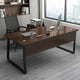 thumbnail image 2 of Standing Reception Office Desk Vanity Long Drawers Corner Computer Desks Free Shipping Legs Escritorios De Ordenador Furniture My Lux Decor Round, 2 of 33