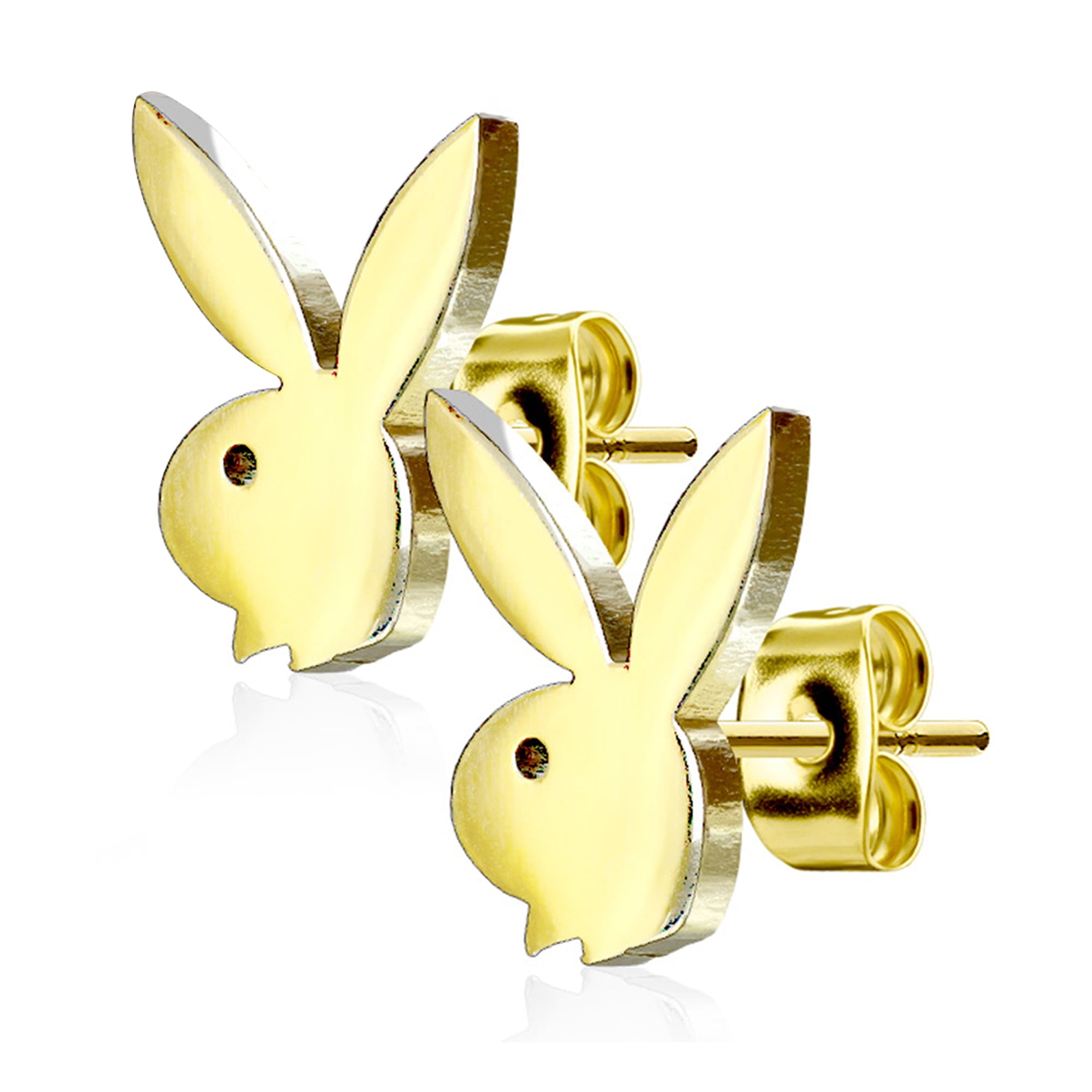 Sold Per Piece Dynamique Playboy Bunny Top 316L Surgical Steel Nose Bone Stud Ring 