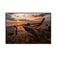 thumbnail image 1 of Outrigger Boat on Beach - Lantern Press Photography (36x24 Framed Gallery Wrapped Stretched Canvas), 1 of 1