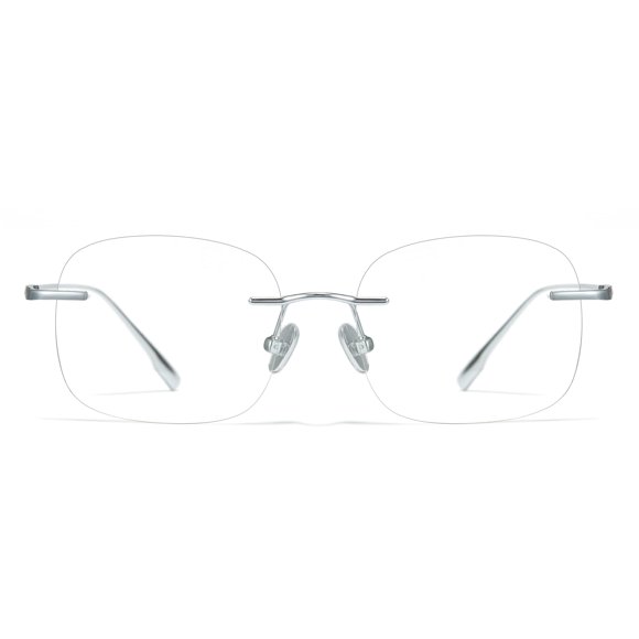 Cyxus Titanium Blue Light Glasses for Men Frameless Rimless Glasses Computer Glasses UV protection Eyeglasses T18