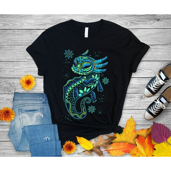 Axolotl Ajolote Huichol Azteca - Mexico - Unisex T-Shirt