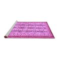 thumbnail image 3 of Machine Washable Abstract Purple Modern Rug, wshabs2667pur, 3 of 4