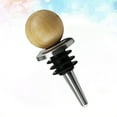 thumbnail image 6 of Jiandong wine bottle stoppers 3pcs Stainless Steel Wood Wine Stopper for Wedding & Party(3.23X1.14X1.14Inch), 6 of 11