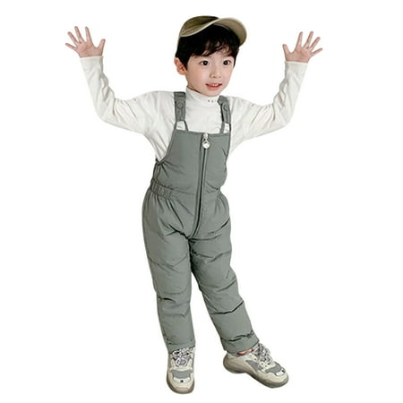 

koaiezne Ski Thicken Suspender Overalls Outdoor Children s Windproof Boys Trousers Girls Pants Fleece Winter Girls Coat&jacket Girls Belted Coat 4t Girls Coats