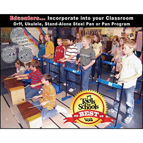 Panyard Jumbie Jam Steel Drum Kit with Metal Z-Floor Stand Silver