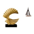 thumbnail image 1 of Escultura de con , figura de resina, obra de arte abstracta, adorno decorativo para dormitorio, sala de estar, hotel, escritorio y hogar., 1 of 8