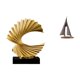thumbnail image 1 of Escultura de ola, estatua abstracta, adorno artesanal, centro de mesa, escultura de , material de resina, adecuada para decoración de oficina, e, 1 of 8