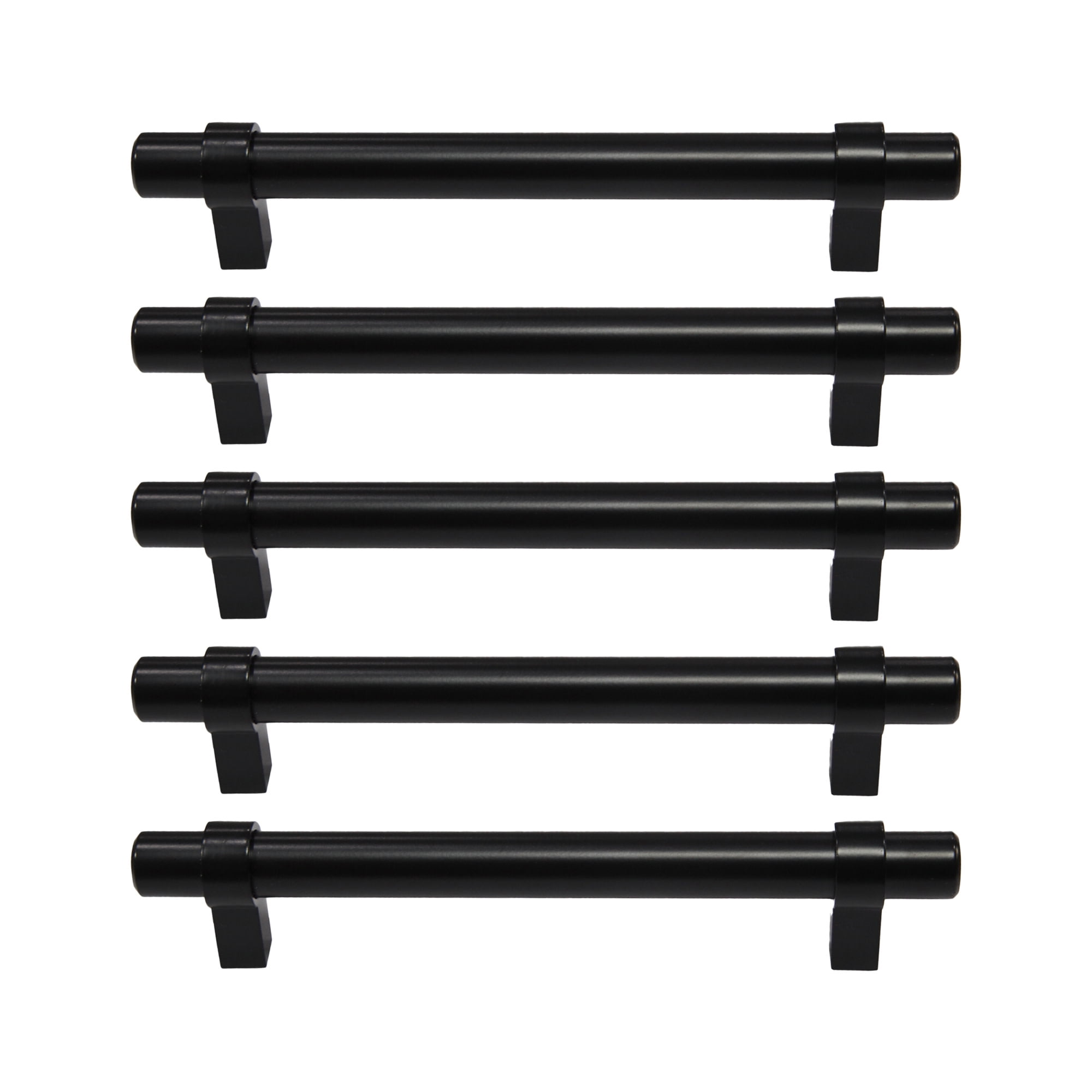 Design House Emery Cabinet Pulls, 5-Pack, 5-1/16-Inch (128mm) Center to Center Drawer Pulls, Modern Kitchen Handles, Matte Black, 189423-MB
