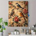 thumbnail image 4 of Qisvanset Framed Canvas Wall Art, 12x16 Inch Vintage Garden Bird Tree French Country Art, 4 of 5