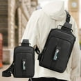 thumbnail image 6 of under $5 Usloyux Sling Backpack Bag, Crossbody Shoulder Bag Travel Hiking Daypack Chest Bag with Front Square Pocket&USB Charging Port, 6 of 6