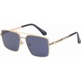 thumbnail image 1 of Retro Metal Men and Women Driving Sun Protection Sunglasses (Color : C, Size : Medium), 1 of 5