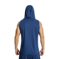 thumbnail image 2 of Mens Active Workout Hooded Tank Tops Running Gym Workout Training Hoodies Sleeveless Cut Off T-Shirt Bodybuildng Muscle, 2 of 5