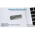 thumbnail image 4 of 6 Swivel USB Flash Drives Pack, 8GB - Pocket size, Long Data Retention - Grey, 4 of 5