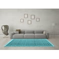 thumbnail image 3 of Ahgly Company Indoor Square Abstract Light Blue Contemporary Area Rugs, 8' Square, 3 of 4