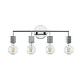 thumbnail image 4 of Trans Globe Lighting 22234 Placerville 4 Light 22" Wide Bathroom Vanity Light - Black, 4 of 7