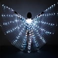 thumbnail image 5 of Alas de danza del vientre con luces LED, alas de hada, ropa luminosa de rendimiento para fiestas de carnaval, Navidad, disfraces rave, 5 of 5