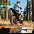 thumbnail image 6 of GlobalKeep Electric Dirt Bike for Teens Age 7+, 1000W Motor 1500W Peak E-Mountain Bike, 48V 17.5Ah Removable Battery, 16"x3" Fat Tire Electric Bike, Full Suspension, UL 2849, Red, 6 of 9