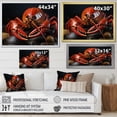 thumbnail image 4 of Designart "Black Lobster Portrait in Coral" Animals Floater Framed Canvas Art Print, 4 of 7