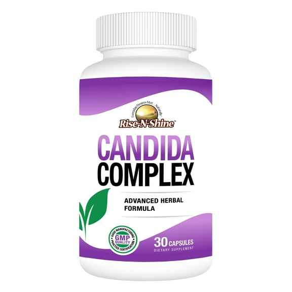 Candida Complex,  by Rise-N-Shine– Advanced Herbal Cleanse for Gut Health, Parasite Cleanse & Defense Full-Body Detox