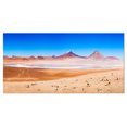 thumbnail image 2 of Lac de Beauté et Volcan sur Altiplano - Uvre d'Art Moderne sur Toile, 2 of 3