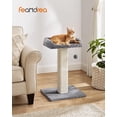 thumbnail image 2 of FEANDREA Rascador para Gatos con Plataforma de Peluche y Poste de Sisal 68 cm, 2 of 6