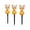 White, variant on Solar Powered Halloween Cat Holding Pumpkin Garden Stake Light, LED Outdoor Cat Statue Lamp, Weather Resistant Decor for Yard, Pathway, Patio & Fall Halloween Display (White - 3 Pcs)
