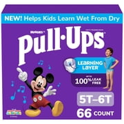 Pull-Ups Boys' Potty Training Pants, 5T-6T (46+ lbs), 66 Count (Select for More)