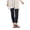 Black, variant on Jess & Jane Women's Mineral Washed Cotton Legging Pants 1X, Denim