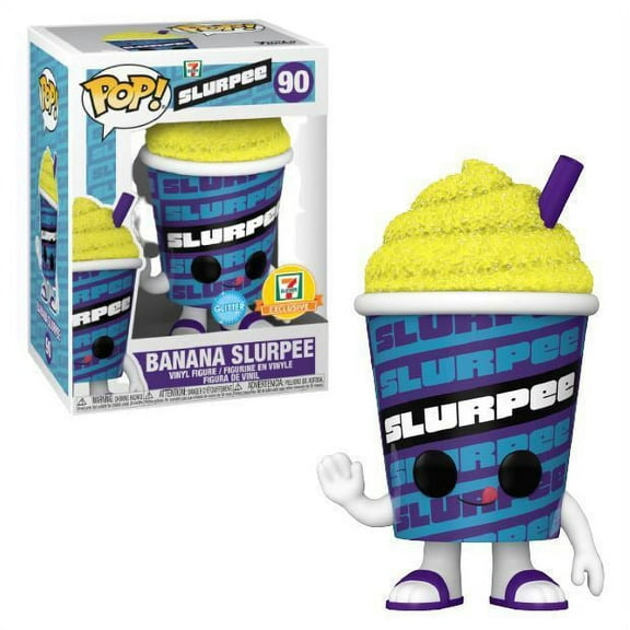 Funko Pop 7 Eleven Diamond Slurpee Banana 90 Slurpee Yellow Glitter in Pop