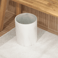 thumbnail image 5 of Essentra Home White Trash Can for Home or Office, 2.2 Gallon Capacity, Round Trash Can Part of Our Blanc Collection, 5 of 6