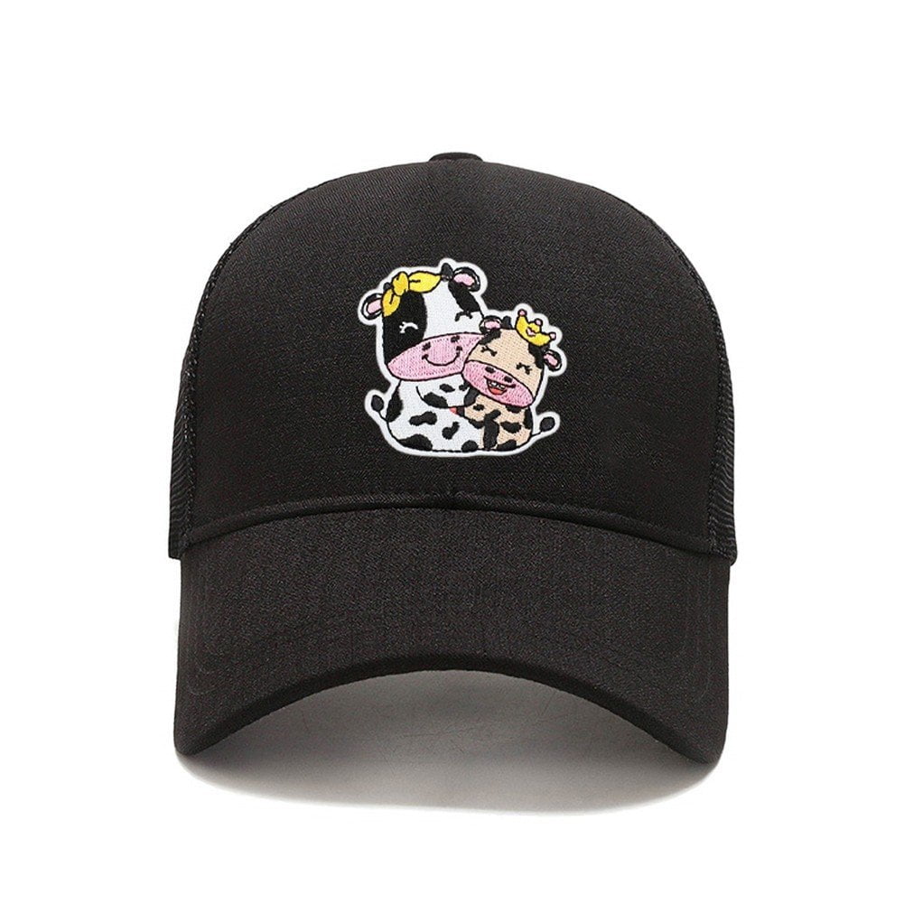 24 Pcs Cow Iron on Patches Bulk Embroidered Patches for Hats Clothes Cute Repair Kit Sew on Applique DIY Accessory for Backpack Pants Jeans