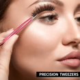 thumbnail image 4 of Pinzas para pelos encarnados de 6 piezas, pinzas puntiagudas para eliminar puntos negros, pinzas de precisión de acero inoxidable para cejas y pinzas brillantes, 4 of 5