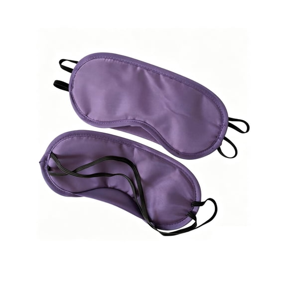 3-Pack Sleep Eye Mask for Women - Breathable Soft Blindfold With Adjustable Strap For Restful Sleep - Travel Accessory For Meditation And Nap - 7.5"(Purple)