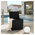 thumbnail image 3 of SONGMY 31 Gallon Resin Deck Box Waterproof Indoor Outdoor Storage Boxes for Patio Furniture Cushions and Garden Tools (Black), 3 of 8