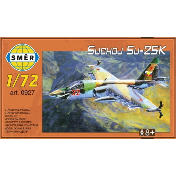 Sukhoi Su 25 K Frogfoot in USSR, Czech, Ukraine AF (1/72 model kit)