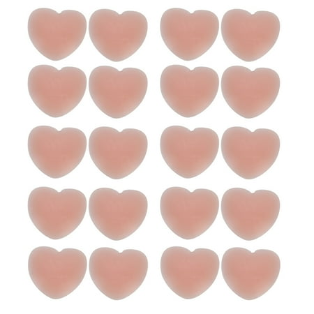 

10 Pairs Silicone Nipple Cover Soft Breast Sticker Strapless Breast Paste Self‑Adhesive Nude Bra